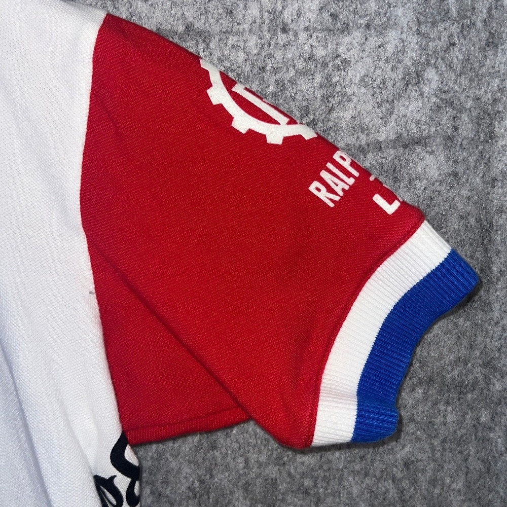 Polo Sport Ralph Lauren Men's Cycling Team Jersey Red White Blue Small LXVII - Picture 9 of 10